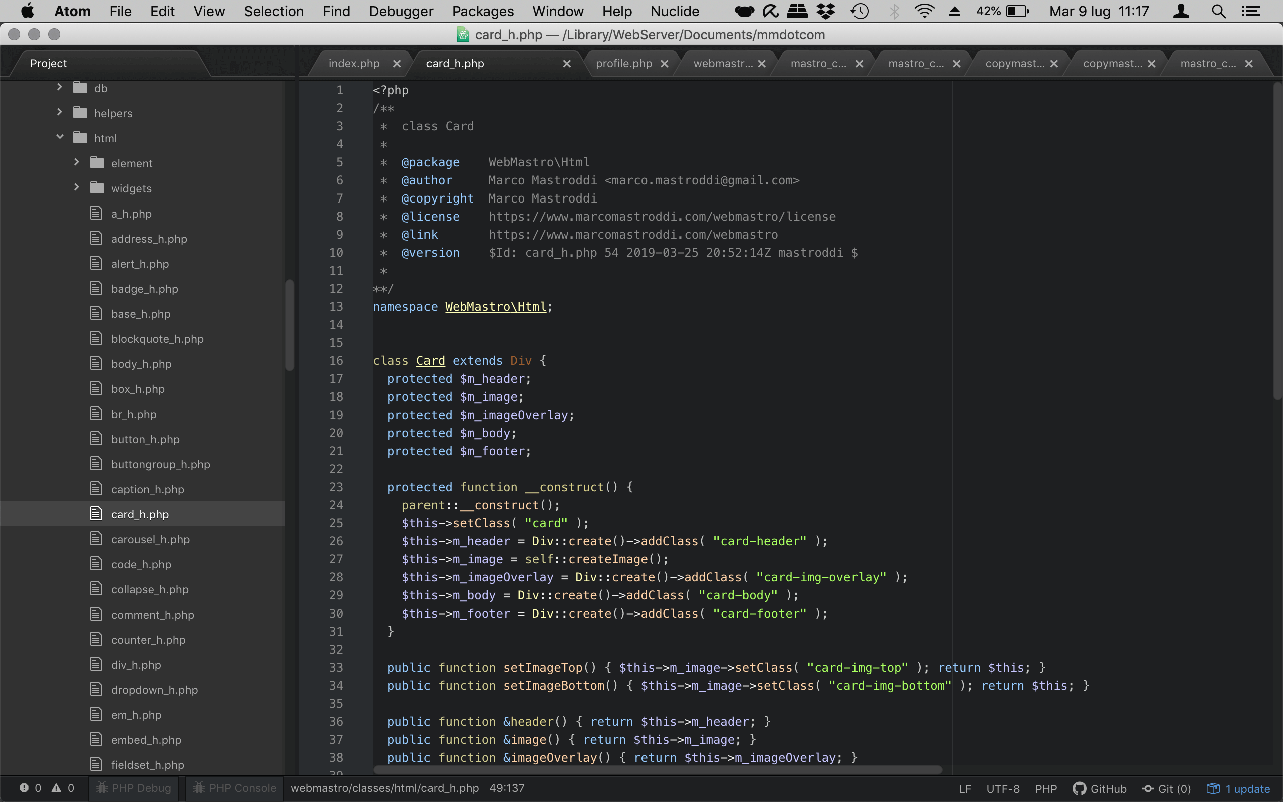 WebMastro source code